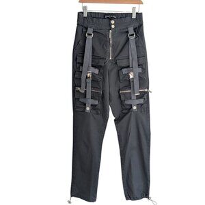 Maniere De Voire Buckle Cargo Pants